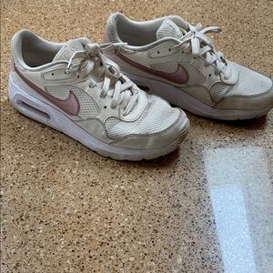 Nike White and Pink Sneakers